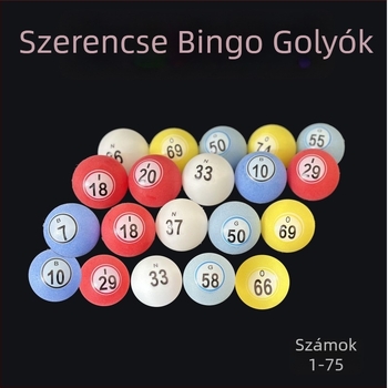 Szerencsés bingó golyók készlet 1–75
