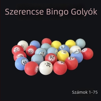 Szerencsés bingó golyók készlet 1–75