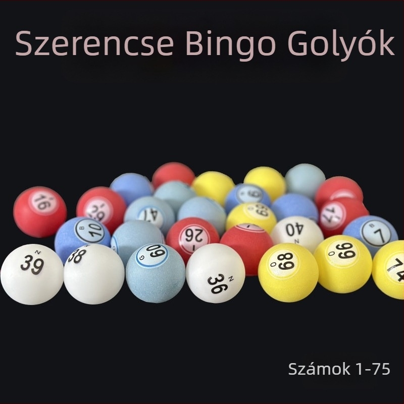 Szerencsés bingó golyók készlet 1–75