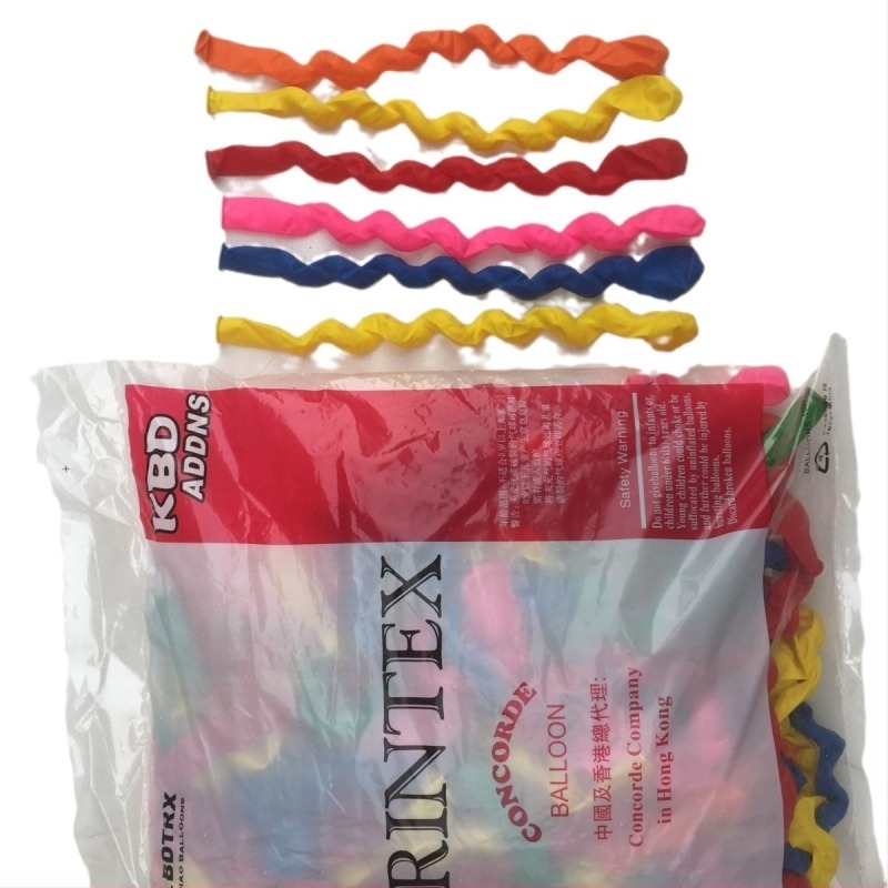 Sűrített latex spirál lufi, 18 hüvelyk, 1,8 g, KTV-hez