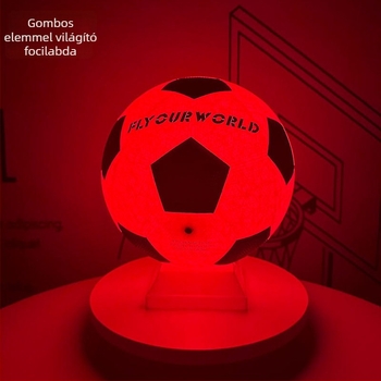 LED világító gumilabda futball edzéshez, méretek 4 és 5