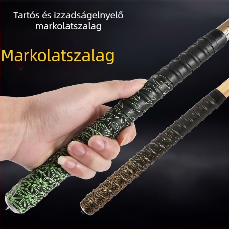 Gradient izzadságelszívó fogószalag horgászbot nyelének becsomagolásához, fogó szalag, Dragon Bone fogó szalag, badminton fogó szalag