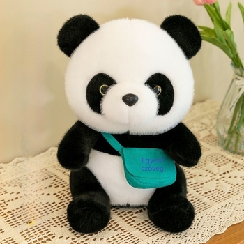 Panda plüss párna baba, ultra‑puha plüss, élethű panda, aranyos ajándék születésnapra