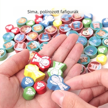 Gyermekeknek készült többfunkciós sakkasztal készlet: Flying Chess, Gomoku, Go és Chinese Checkers