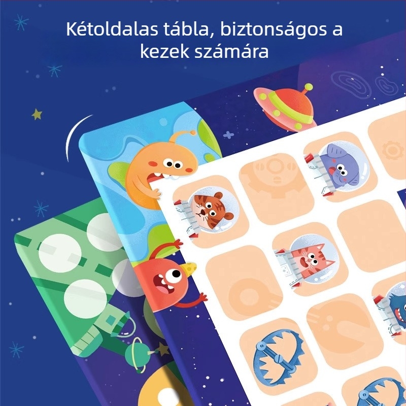 Gyermekeknek készült többfunkciós sakkasztal készlet: Flying Chess, Gomoku, Go és Chinese Checkers