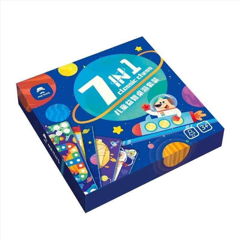 Gyermekeknek készült többfunkciós sakkasztal készlet: Flying Chess, Gomoku, Go és Chinese Checkers
