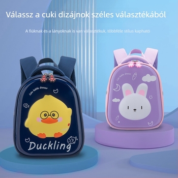 Orang Chao Gyerek hátizsák aranyos kacsa- és nyuszis mintával, EVA, lélegző hátsó rész, megakadályozza az elvesztést, óvodába