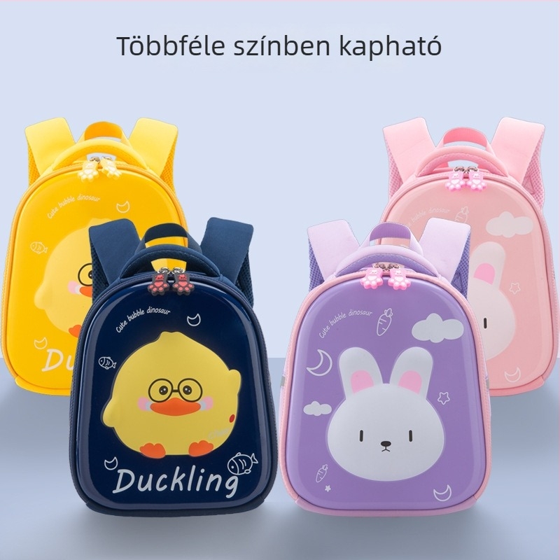 Orang Chao Gyerek hátizsák aranyos kacsa- és nyuszis mintával, EVA, lélegző hátsó rész, megakadályozza az elvesztést, óvodába