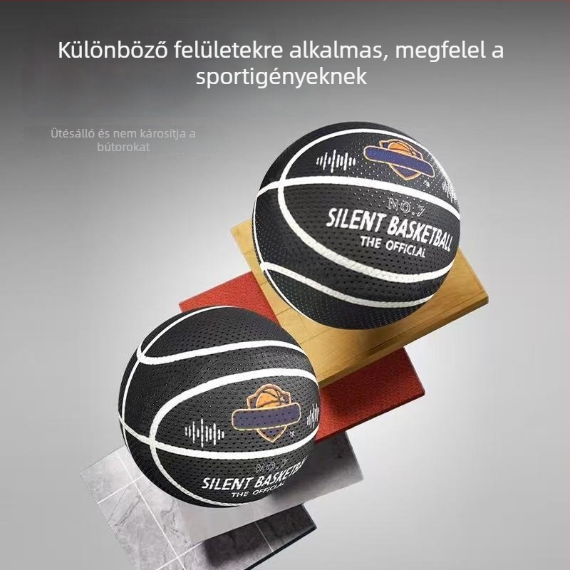 Néma kosárlabda, eredeti termék, felnőtteknek, általános és középiskolásoknak, valamint gyerekeknek, valódi bőrérzet és súlyozott dizájn.