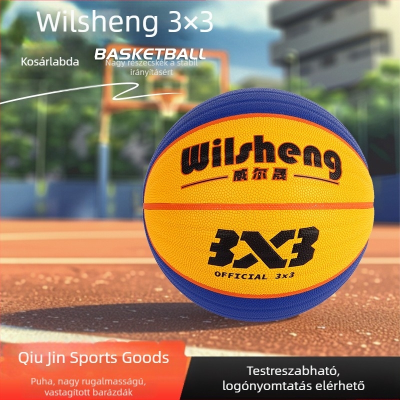 Will Sheng 3x3 kosárlabda speciális edzés- és bemutatólabda, kopásálló, férfiaknak és nőknek, kínai válogatott számára, 3x3 játékhoz
