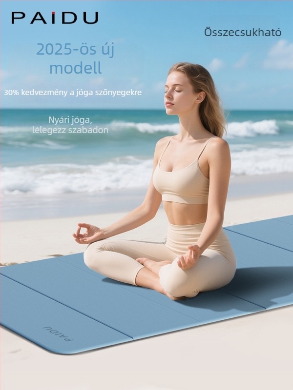 Hosszított, szélesebb és vastag csúszásmentes jóga matrac, hidegálló, visszapattanó és ütéscsillapító, 190×80 cm