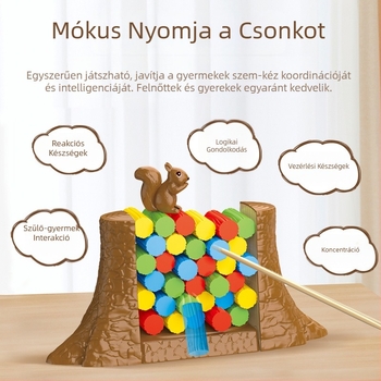 Mókus témájú asztali játék gyerekeknek — családi interaktív játék