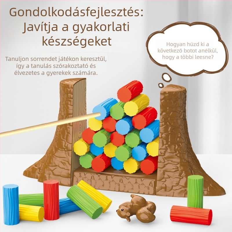 Mókus témájú asztali játék gyerekeknek — családi interaktív játék