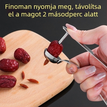 Rozsdamentes acél jujube magkivágó – eszköz gyümölcsökhöz, otthoni használatra
