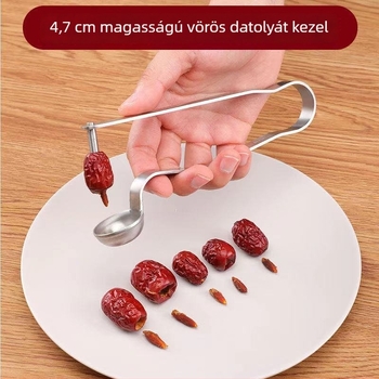 Rozsdamentes acél jujube magkivágó – eszköz gyümölcsökhöz, otthoni használatra