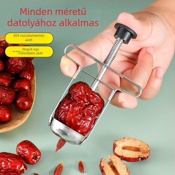 304 rozsdamentes acél — jujube és meggy magkivágó, gyümölcs konyhai eszköz