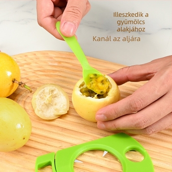 Rozsdamentes acél passiógyümölcs nyitó készlet – konyhai multifunkcionális eszköz
