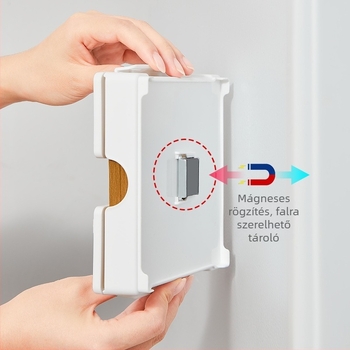 Japán stílusú mágneses kávéfilter papírtároló, filtertartó kávéfőző gépekhez, ventilátor alakú szűrőpapír-tároló