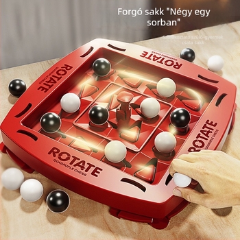 Orbitális logikai sakk: két játékos interaktív családi puzzle, forgó Connect Four asztali játék