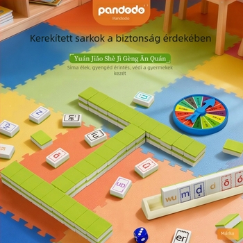 Pinyin Mahjong vonalzóval, betűjáték gyerekeknek, oktatási társasjáték a szellemi fejlődéshez, kínai Pinyin logika, szülő-gyermek interakció lányoknak