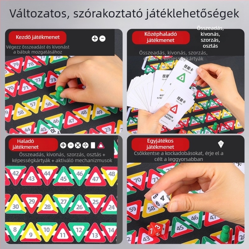 Matematikai Hegyi Sakk: Repülő Sakk – Gyermekkiadás, Logikai fejlesztő asztali játék, Szülő–gyermek interakció