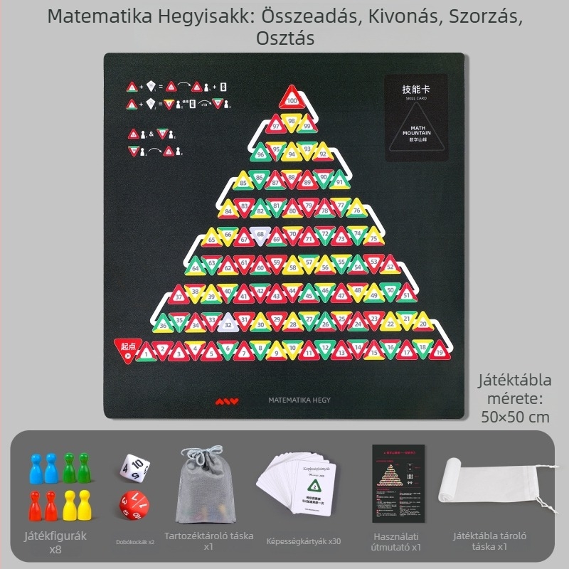 Matematikai Hegyi Sakk: Repülő Sakk – Gyermekkiadás, Logikai fejlesztő asztali játék, Szülő–gyermek interakció