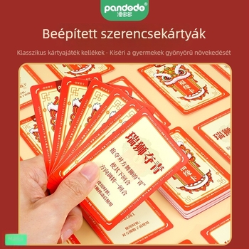 Gyerekeknek készült asztali játék oroszlán-tánccal és repülő sakkal — interaktív kártyás játék szülő-gyermekek számára