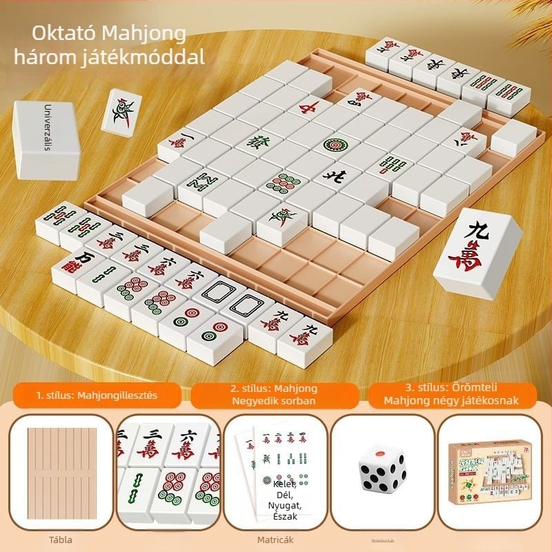 Kreatív Mahjong társasjáték gondolkodásra és memóriára – puzzle és logika, több játékmód