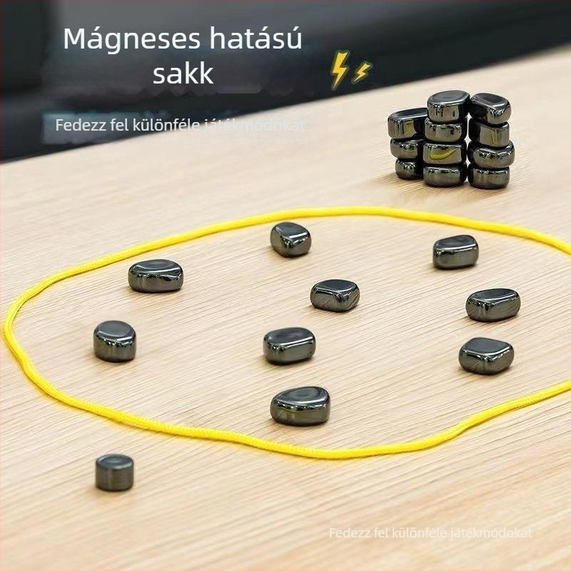 Mágneses sakkfigurák asztali játékhoz – szórakoztató agytréning, koncentráció, Wei Shun