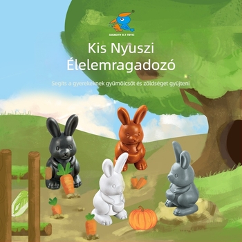Kisnyuszi: Étellopás – társasjáték gyerekeknek és családoknak, memória és logikai gondolkodás fejlesztése.