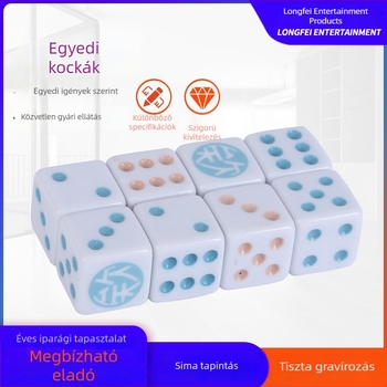 Derékszögű műanyag dobókockák – kreatív Mahjonghoz, KTV bárokhoz és éjszakai klubokhoz