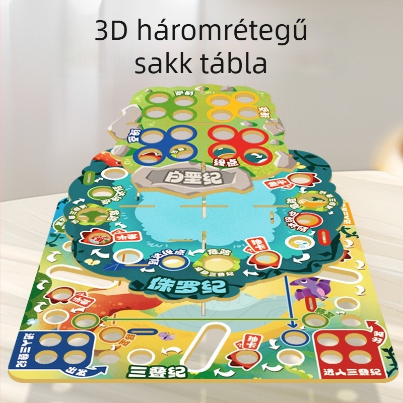 3D repülő sakk: Dinoszaurusz-kor családi társasjáték – fejlesztő és szórakoztató otthonra