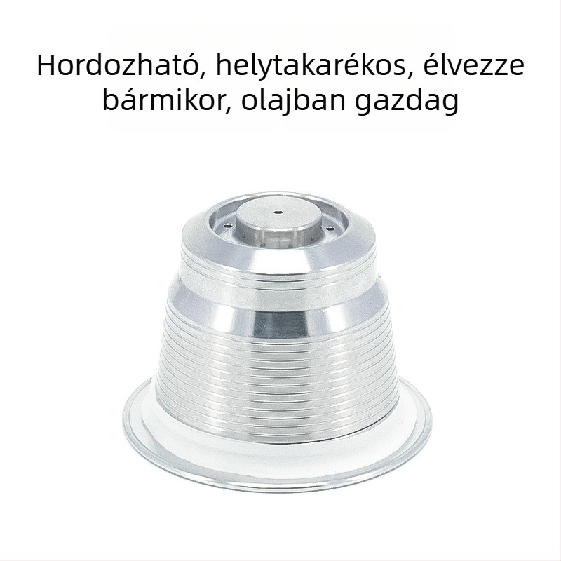 Újrahasználható rozsdamentes acél kapszula szűrő Nestlé Nespresso kapszulákhoz
