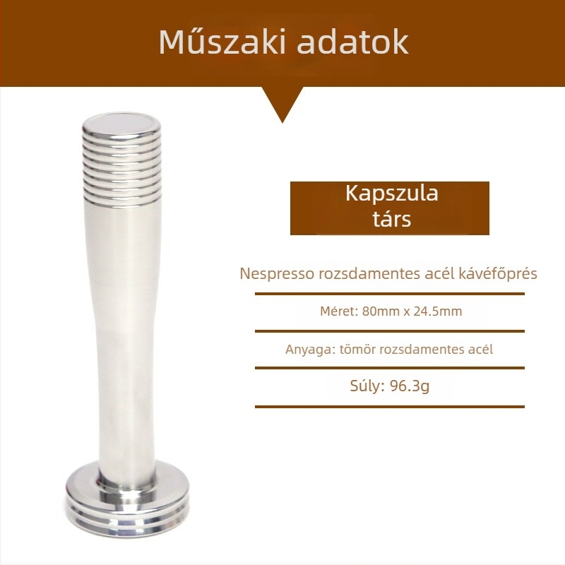 Újrahasználható rozsdamentes acél kapszula szűrő Nestlé Nespresso kapszulákhoz