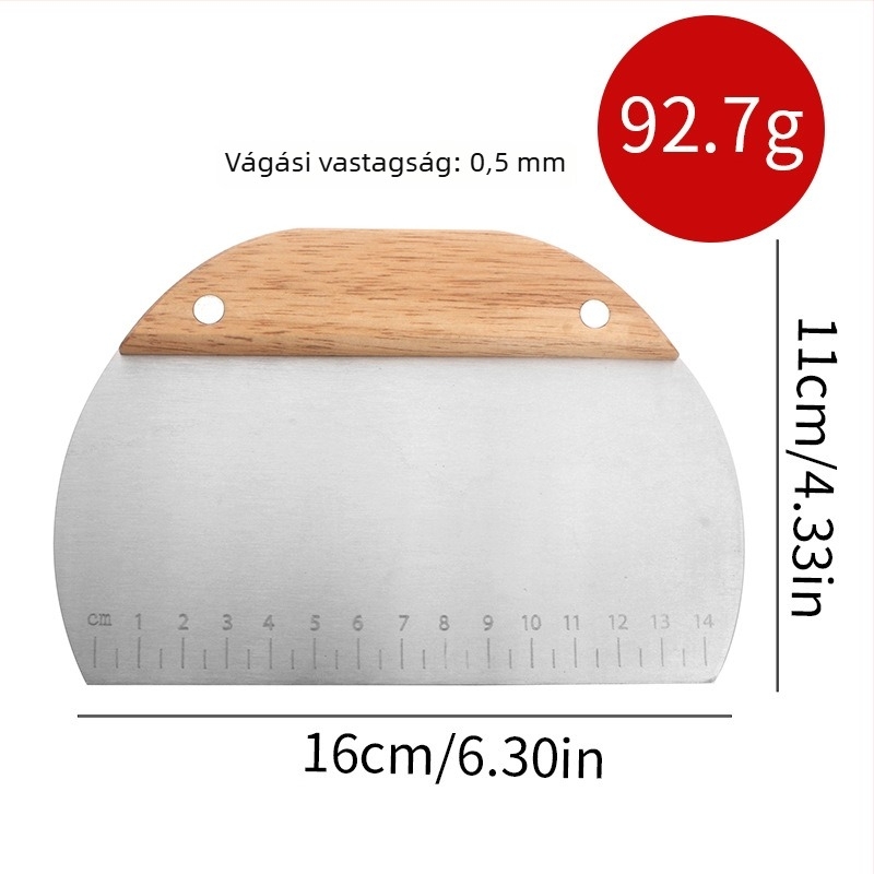 Fából készült fogantyúval, hullámos pengével burgonya vágó, hasábvágó és reszelő rizstészta