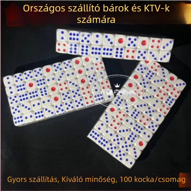 Színes dobókockák bárhoz és éjszakai klubokba – nagy méretű, számokat tartalmazó dobókockák mahjonghoz