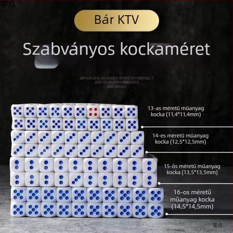Színes dobókockák bárhoz és éjszakai klubokba – nagy méretű, számokat tartalmazó dobókockák mahjonghoz