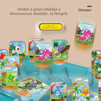 Dinoszaurusz harca – családi asztali játék gyerekeknek és szülőknek, két játékos, golyókilövős asztali játék