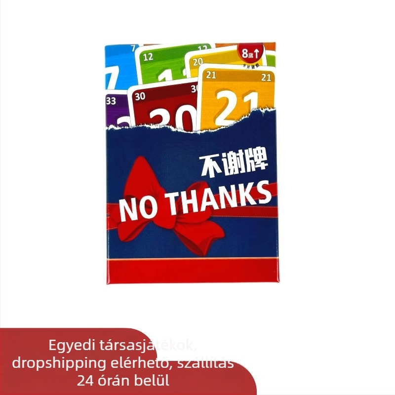 No Thanks! Kártyajáték felnőtteknek és családi szórakozás