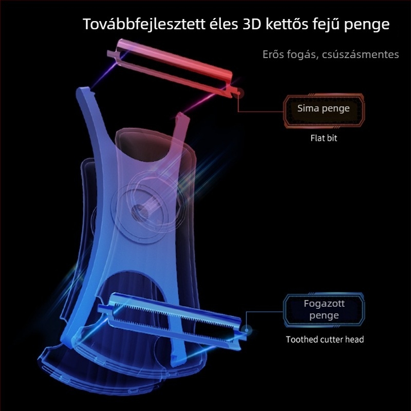 Többfunkciós kézi hámozó kés gyümölcsök és zöldségek számára, burgonyára és almára