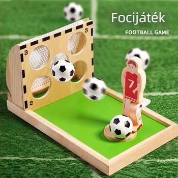 Fa asztali foosball játék — oktatási játék, amely fejleszti a kéz- és szem koordinációt, és támogatja a szülő-gyerek interakciót.