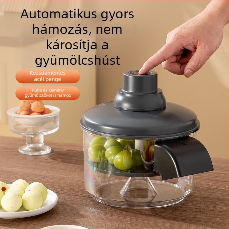 Elektromos gyümölcs- és zöldségpucoló, kompakt, multifunkcionális konyhai eszköz otthoni használatra
