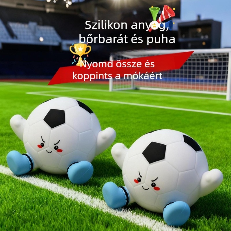 Futball alakú szilikon érintésre kapcsolható asztali lámpa, dekoratív kiegészítő, időzítő, USB újratöltő környezeti fény