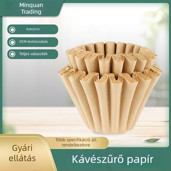 28 g csepegtető kávéfilterpapír, 50 darab, hullámos origami kávéscsésze szűrő