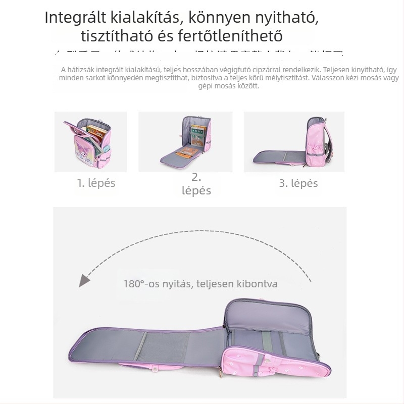 Kulomi 2024 lányoknak készült iskolai gurulós hátizsák, 3–6. osztály, hatkerekű, vízálló, nagy kapacitás, lépcsőzésre tervezve