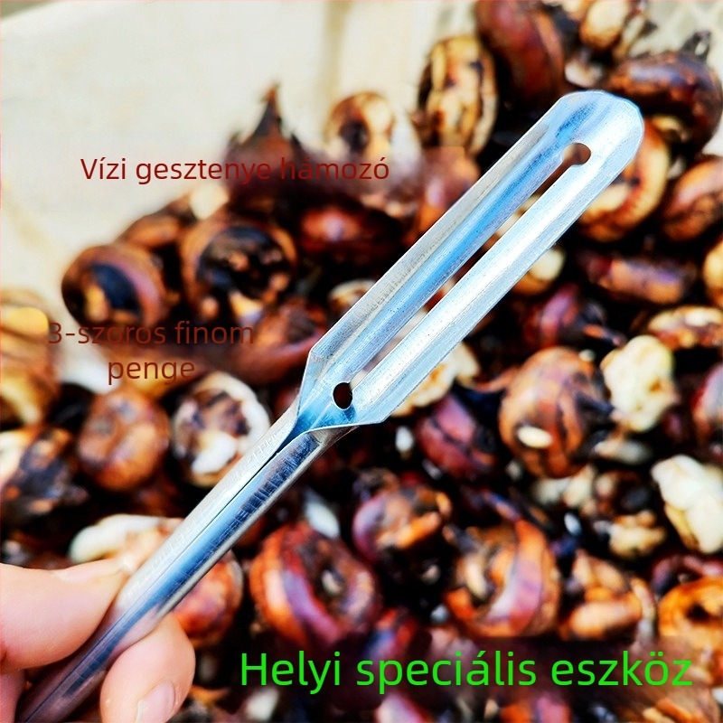 Családi vízgesztenye-hámozó kés gyümölcsökhöz