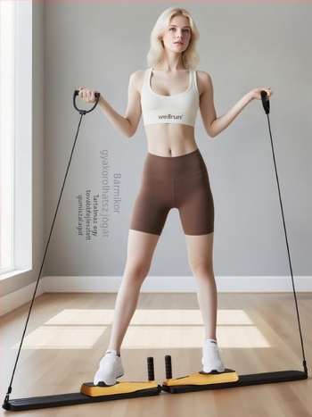 Hasizom-edző deszka, többfunkciós sík plank edződeszka, összecsukható, osztott típusú haskarcsúsító és erősítő eszköz, Pilates deszka