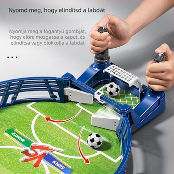 Gyerekeknek szóló asztali fociasztal két játékos számára, szülő-gyermek interaktív oktató társasjáték, szimulált stadion