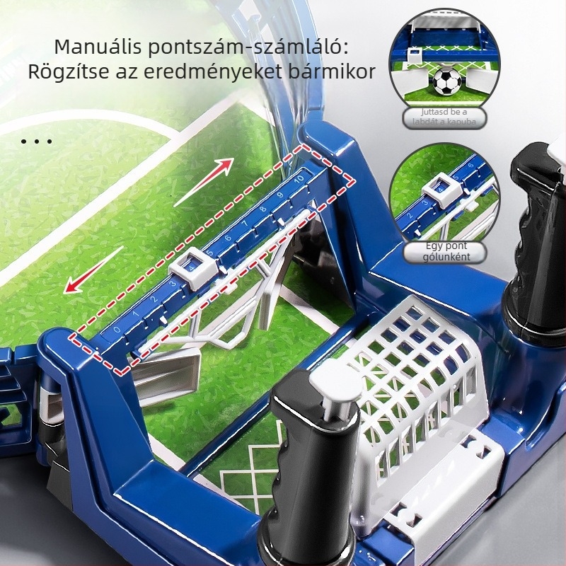 Gyerekeknek szóló asztali fociasztal két játékos számára, szülő-gyermek interaktív oktató társasjáték, szimulált stadion