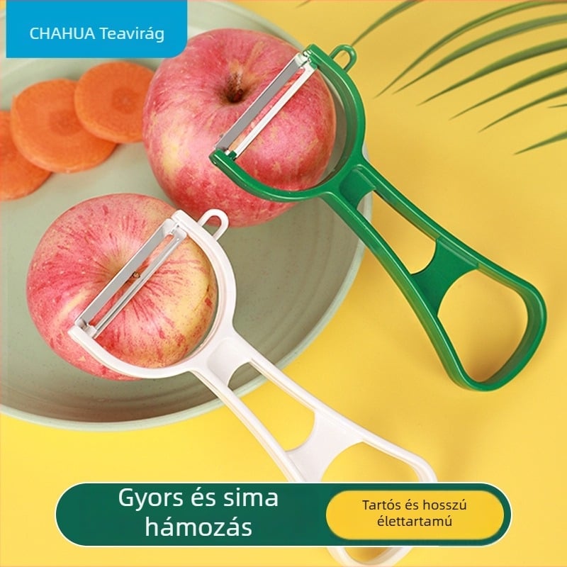 Camellia hámozó kés és reszelő almákhoz, krumplikhoz és gyümölcsökhez – retro konyhai eszköz